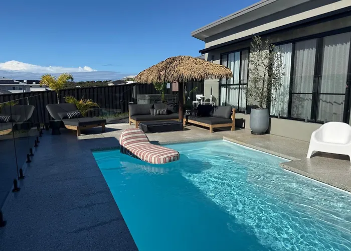 The Poolside Pavilion Private Resort-Style Tiny Home