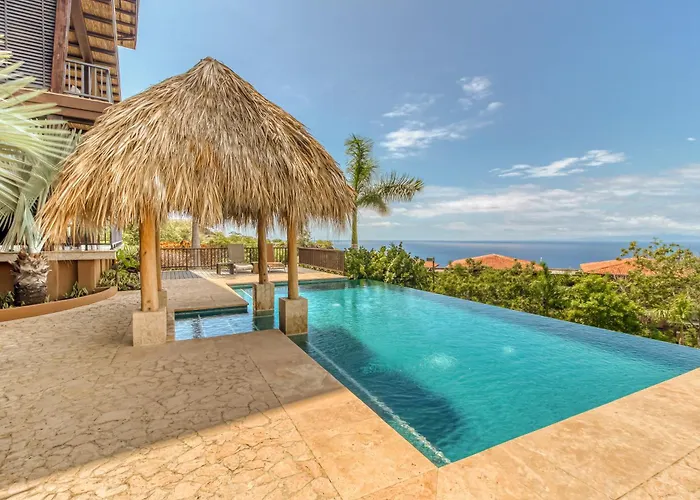 Ocean-View Ocotal Villa, Balcony & Pool