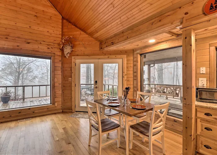 Charming Cabin W/ Hot Tub, Fire Pit & Views!