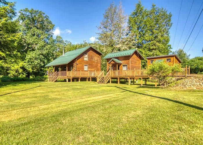 Scenic Log Cabin With Fire Pit & Stocked Creek!