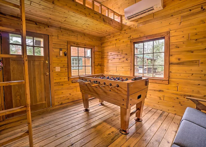 Scenic Log Cabin With Fire Pit & Stocked Creek!