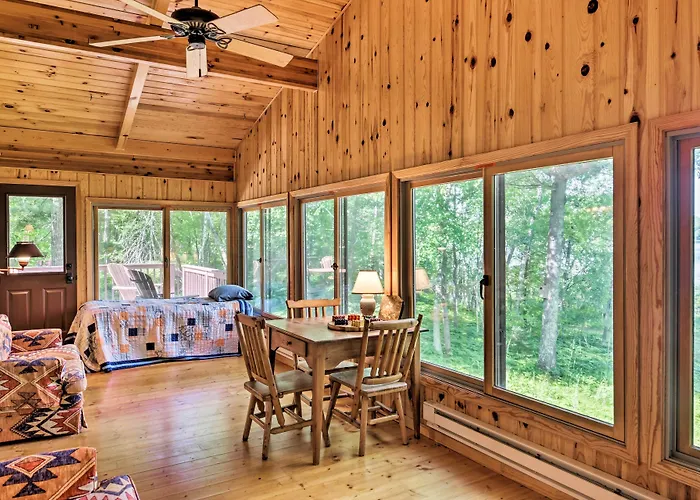 Rustic Cozy Cabin On Island Lake W/ Fire Pit, Dock