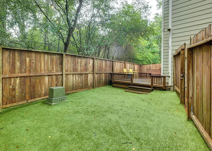 Modern Woodlands Townhome W/ Spacious Yard & Patio