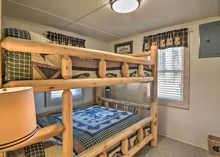 Riverfront Grayling Retreat W/ Fire Pit & Dock!