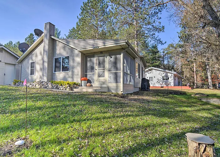 Riverfront Grayling Retreat W/ Fire Pit & Dock!