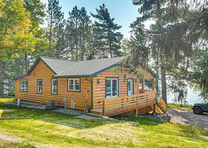 Quiet Lakefront Conover Cabin Near Atv Trails