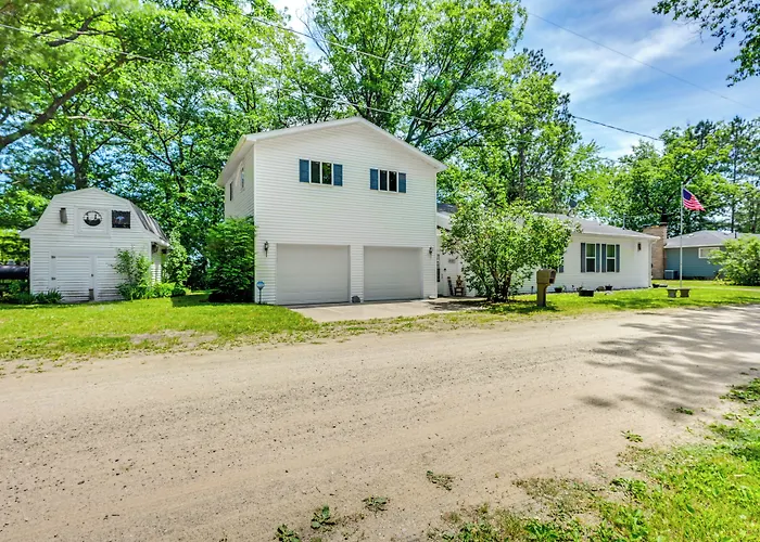 Waterfront Gladwin Home W/ Deck + Fire Pit!