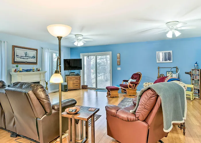 Waterfront Gladwin Home W/ Deck + Fire Pit!
