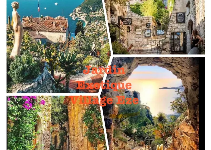 Studio Pied Village Eze - Dans Villa - Parking Gratuit