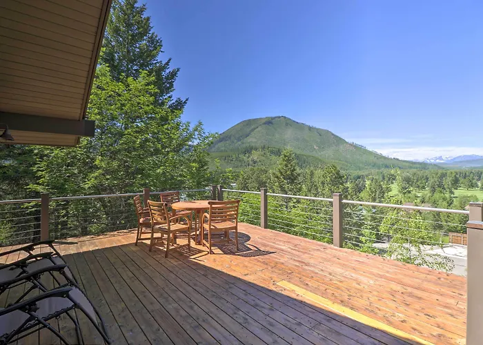 West Glacier Home W/ Majestic Mountain Views!