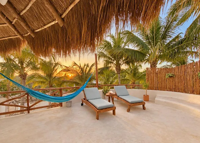 Private House With Salt Water Pool - Casa Privada Con Piscina Salada-Casa Cacahuate Holbox