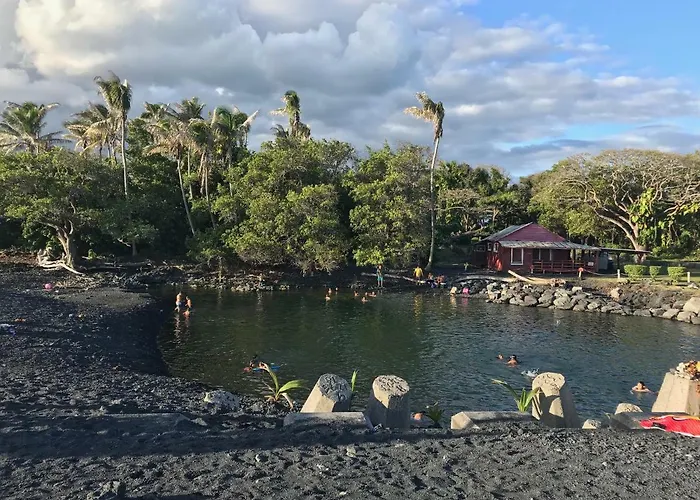 Coconut Palms Vacation Rental Near Lava Fields And Beaches