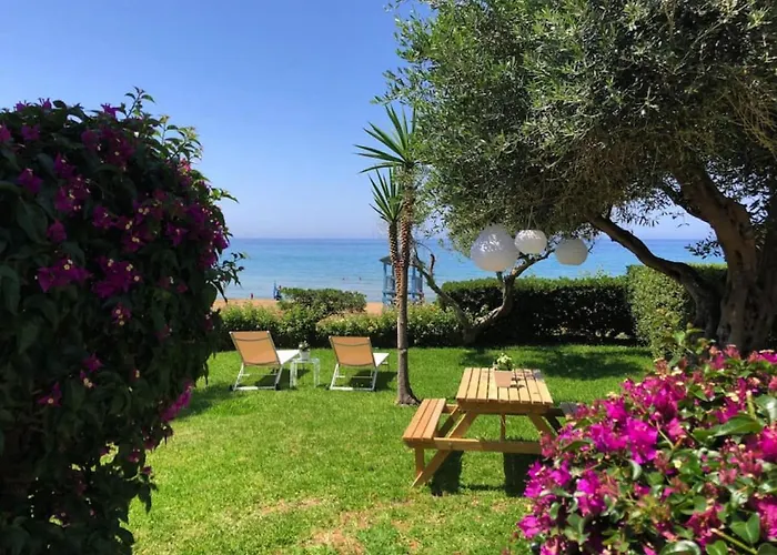 Aqua Seafront Glyfada Corfu Beach House With Garden