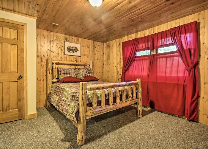 Deck W/ Private Hot Tub: James Creek Cabin