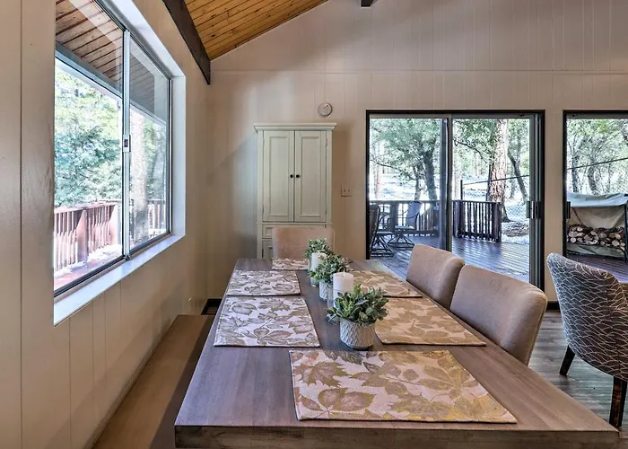 Deck W/ Wooded Views: Rustic-Chic Prescott Cabin!